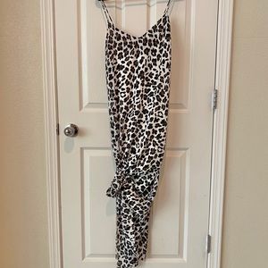 Pink Lily leopard maxi dress
